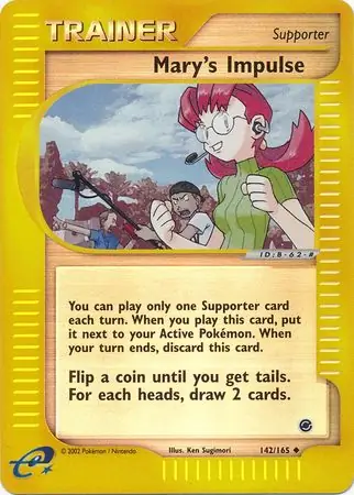 142/165 Mary's Impulse EX Uncommon Reverse Holo