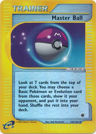 143/165 Master Ball EX Uncommon Reverse Holo