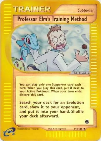 148/165 Professor Elm's Training Method EX Uncommon Reverse Holo