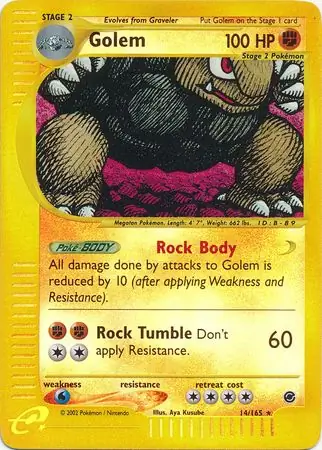 14/165 Golem EX Rare Holo Reverse Holo