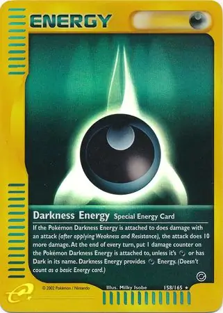 158/165 Darkness Energy EX Rare Reverse Holo