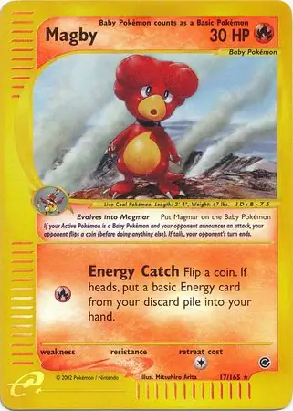17/165 Magby EX Rare Holo Reverse Holo
