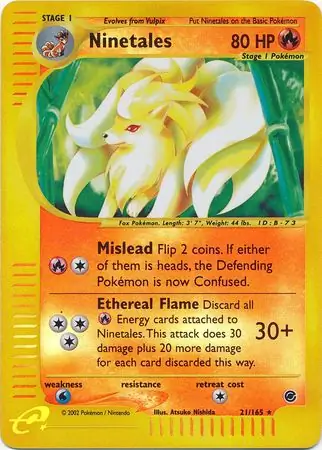 21/165 Ninetales EX Rare Holo Reverse Holo