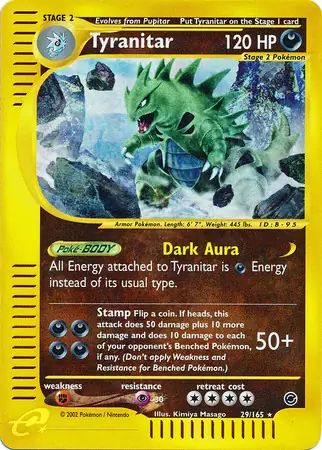 29/165 Tyranitar EX Rare Holo Reverse Holo