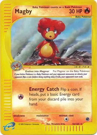 52/165 Magby EX Rare Reverse Holo