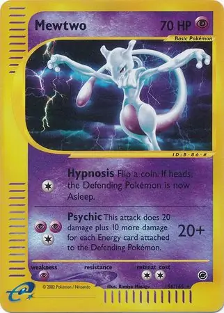 56/165 Mewtwo EX Rare Reverse Holo