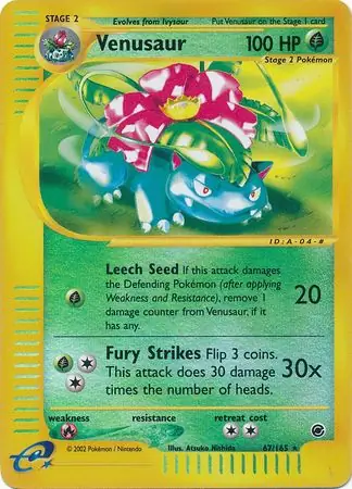 67/165 Venusaur EX Rare Reverse Holo