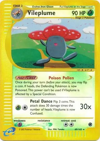 69/165 Vileplume EX Rare Reverse Holo