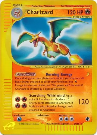6/165 Charizard EX Rare Holo Reverse Holo