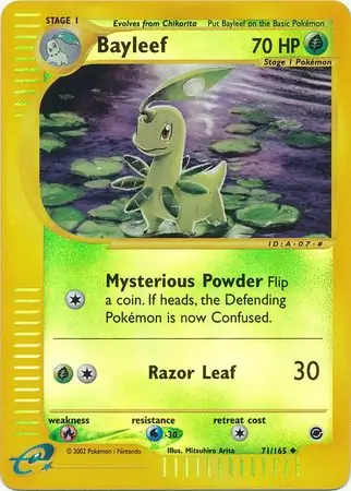 71/165 Bayleef EX Uncommon Reverse Holo