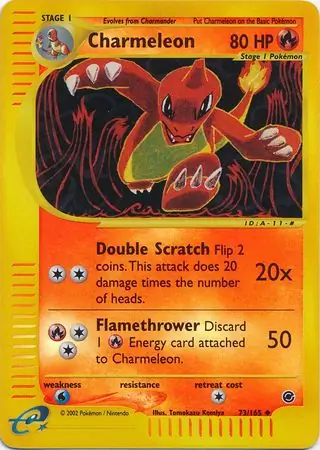 73/165 Charmeleon EX Uncommon Reverse Holo