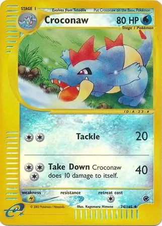 74/165 Croconaw EX Uncommon Reverse Holo