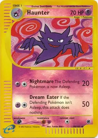 80/165 Haunter EX Uncommon Reverse Holo