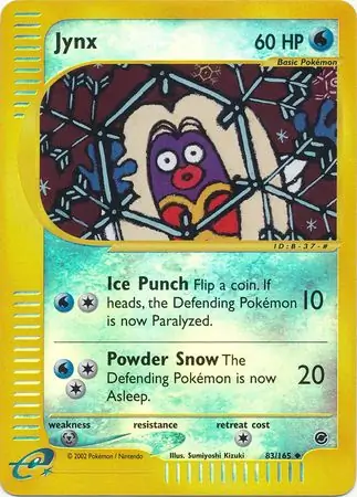 83/165 Jynx EX Uncommon Reverse Holo