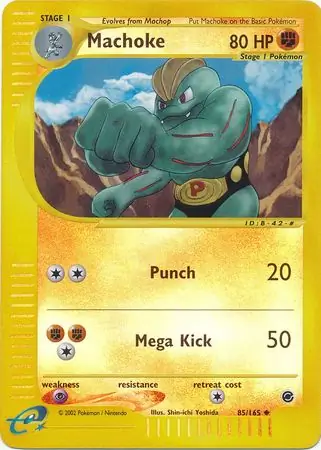 85/165 Machoke EX Uncommon Reverse Holo