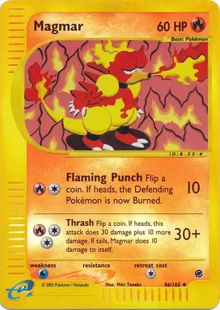 86/165 Magmar EX Uncommon Reverse Holo