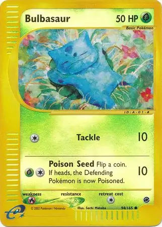 94/165 Bulbasaur EX Common Reverse Holo