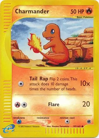 97/165 Charmander EX Common Reverse Holo