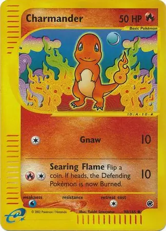 98/165 Charmander EX Common Reverse Holo