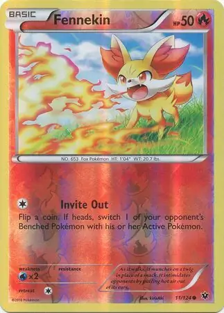 11/124 Fennekin FCO Common Reverse Holo