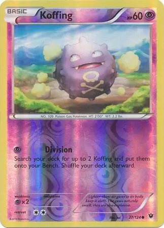 27/124 Koffing FCO Common Reverse Holo