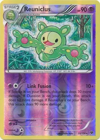 35/124 Reuniclus FCO Rare Reverse Holo