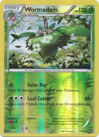 3/124 Wormadam FCO Uncommon Reverse Holo