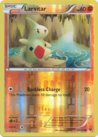 40/124 Larvitar FCO Common Reverse Holo