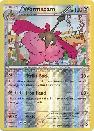 59/124 Wormadam FCO Uncommon Reverse Holo