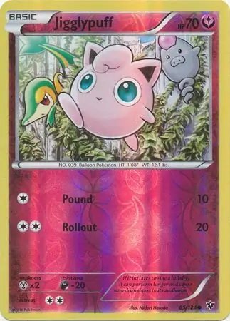 65/124 Jigglypuff FCO Common Reverse Holo