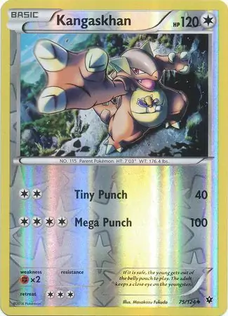 75/124 Kangaskhan FCO Uncommon Reverse Holo