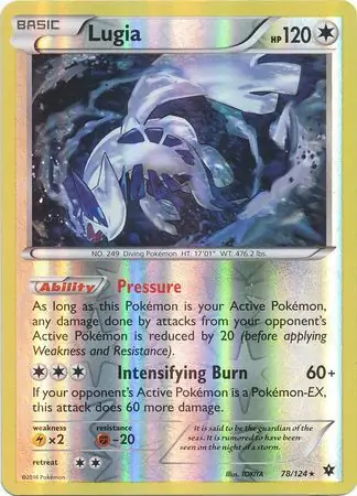78/124 Lugia FCO Rare Reverse Holo