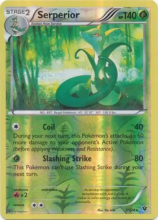 7/124 Serperior FCO Rare Reverse Holo