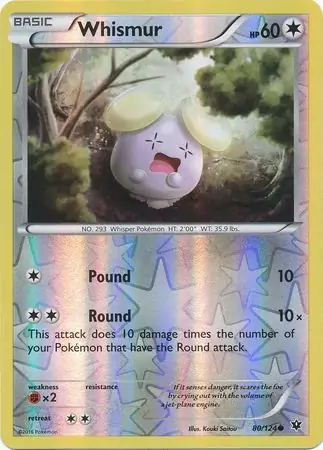 80/124 Whismur FCO Common Reverse Holo