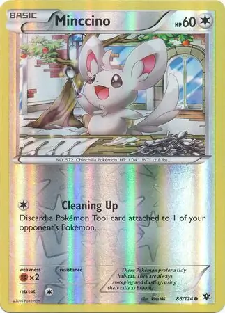 86/124 Minccino FCO Common Reverse Holo