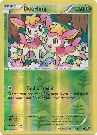 8/124 Deerling FCO Common Reverse Holo