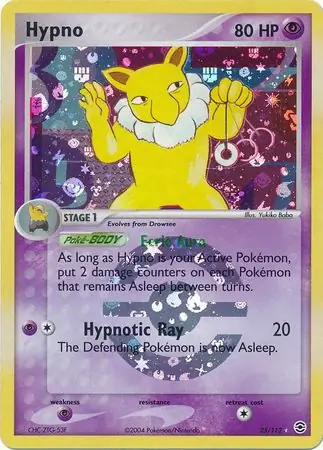25/112 Hypno RG Rare Reverse Holo