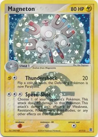 27/112 Magneton RG Rare Reverse Holo
