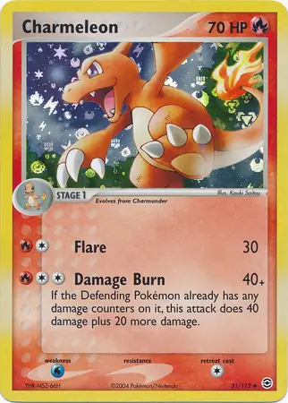 31/112 Charmeleon RG Uncommon Reverse Holo