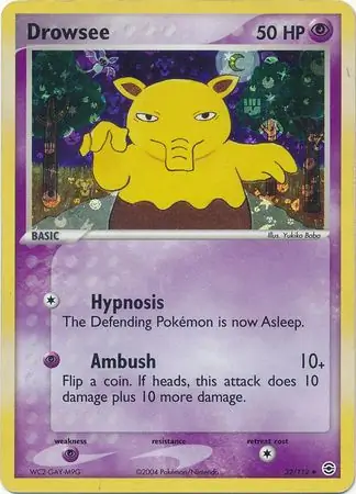 32/112 Drowzee RG Uncommon Reverse Holo