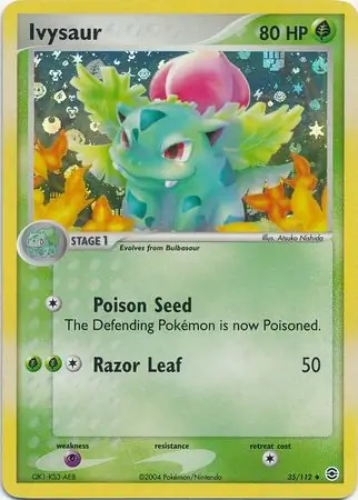 35/112 Ivysaur RG Uncommon Reverse Holo