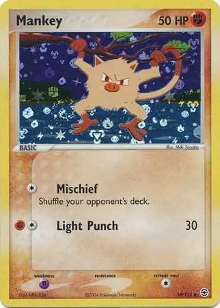 38/112 Mankey RG Uncommon Reverse Holo