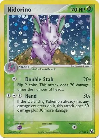 41/112 Nidorino RG Uncommon Reverse Holo