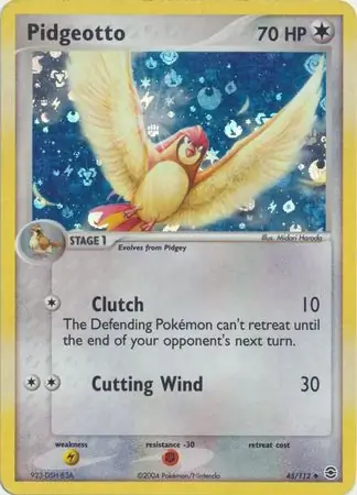 45/112 Pidgeotto RG Uncommon Reverse Holo