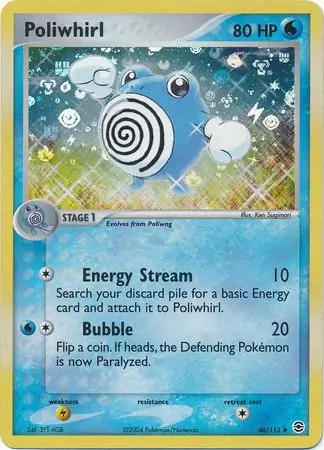 46/112 Poliwhirl RG Uncommon Reverse Holo