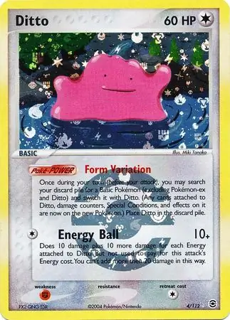 4/112 Ditto RG Rare Holo Reverse Holo