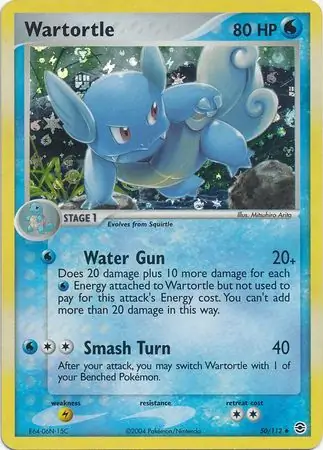 50/112 Wartortle RG Uncommon Reverse Holo