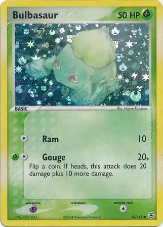 55/112 Bulbasaur RG Common Reverse Holo