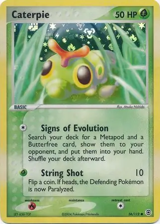 56/112 Caterpie RG Common Reverse Holo