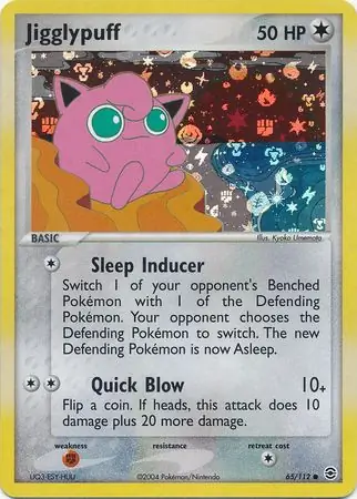 65/112 Jigglypuff RG Common Reverse Holo